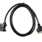 SYSTEM-S D Sub15 cable 150 cm HD VGA 15 pin male to female DB15 angled left angled
