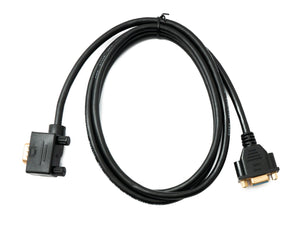 SYSTEM-S D Sub15 Kabel 150 cm HD VGA 15 Pin Stecker zu Buchse DB15 Winkel Left Angled