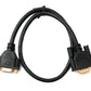 SYSTEM-S D Sub15 Kabel 50 cm HD VGA 15 Pin Stecker zu Buchse DB15