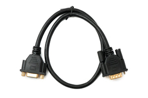 SYSTEM-S D Sub15 Kabel 50 cm HD VGA 15 Pin Stecker zu Buchse DB15