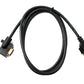 SYSTEM-S D Sub15 cable 150 cm HD VGA 15 pin male to female DB15 angled right angled