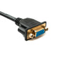 SYSTEM-S D Sub15 cable 150 cm HD VGA 15 pin male to female DB15 angled right angled