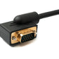 SYSTEM-S D Sub15 Kabel 100 cm HD VGA 15 Pin Stecker zu Buchse DB15 Winkel Right Angled