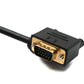 SYSTEM-S D Sub15 cable 50 cm HD VGA 15 pin male to female DB15 angled right angled