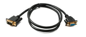 SYSTEM-S D Sub15 Kabel 100 cm HD VGA 15 Pin Stecker zu Buchse DB15 Adapter