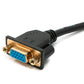 SYSTEM-S D Sub15 Kabel 100 cm HD VGA 15 Pin Stecker zu Buchse DB15 Winkel Up Angled