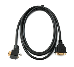 SYSTEM-S D Sub15 Kabel 150 cm HD VGA 15 Pin Stecker zu Buchse DB15 Winkel Up Angled