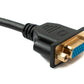 SYSTEM-S D Sub15 cable 150 cm HD VGA 15 pin male to female DB15 angled up angled