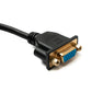 SYSTEM-S D Sub15 Kabel 50 cm HD VGA 15 Pin Stecker zu Buchse DB15 Winkel Up Angled