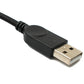 SYSTEM-S USB 3.1 Kabel 150 cm Typ C Stecker zu 2.0 A Stecker 180° U Turn Winkel