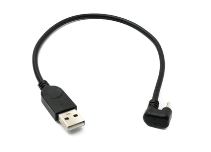 SYSTEM-S USB 3.1 Kabel 30 cm Typ C Stecker zu 2.0 A Stecker 180° U Turn Winkel Adapter