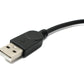 SYSTEM-S USB 3.1 Kabel 30 cm Typ C Stecker zu 2.0 A Stecker 180° U Turn Winkel Adapter