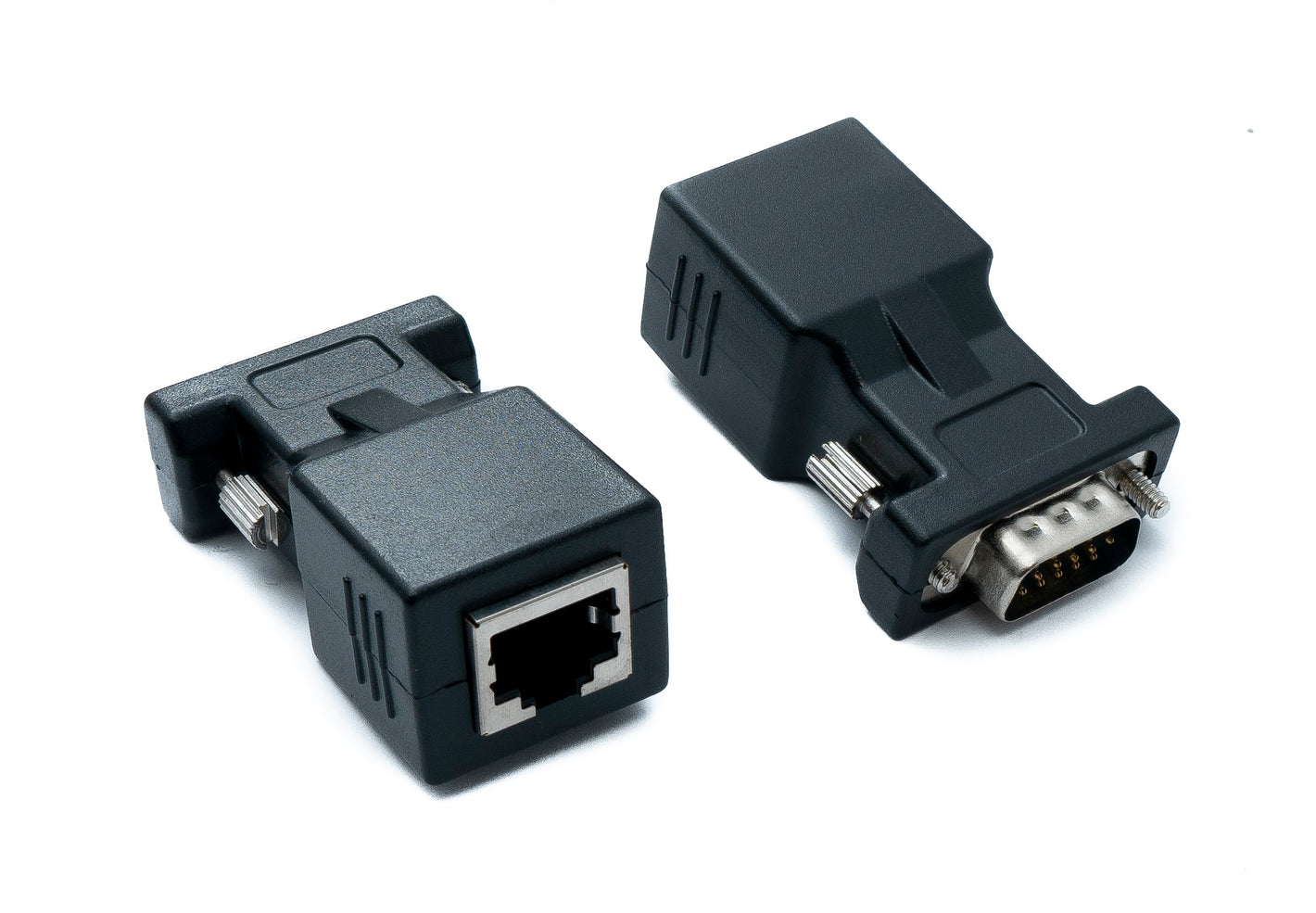 SYSTEM-S Ethernet VGA over IP Konverter 2x VGA Stecker zu LAN RJ45 Buchse 20m Reichweite