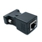 SYSTEM-S Ethernet VGA over IP Konverter 2x VGA Stecker zu LAN RJ45 Buchse 20m Reichweite