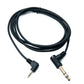 SYSTEM-S Audio Kabel 180 cm Stereo TRS 6.35 mm Klinke Stecker zu 3,5 mm Stecker Winkel