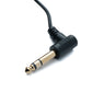 SYSTEM-S Audio Kabel 180 cm Stereo TRS 6.35 mm Klinke Stecker zu 3,5 mm Stecker Winkel