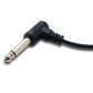 SYSTEM-S Audio Kabel 180 cm Mono TS 6.35 mm Klinke Stecker zu 3,5 mm Stecker Winkel