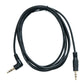 SYSTEM-S Audio Klinke Kabel 180 cm 3,5 mm TRS Stecker zu Stecker Winkel AUX Schwarz