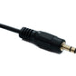 SYSTEM-S Audio Klinke Kabel 180 cm 3,5 mm TRS Stecker zu Stecker Winkel AUX Schwarz