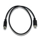 SYSTEM-S S-Video Kabel 50 cm Din 4 Pin Stecker zu Stecker in Schwarz