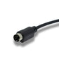 SYSTEM-S S-Video Kabel 50 cm Din 4 Pin Stecker zu Stecker in Schwarz