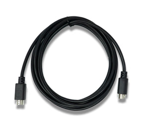 SYSTEM-S S-Video Kabel 3 m Din 4 Pin Stecker zu Stecker in Schwarz