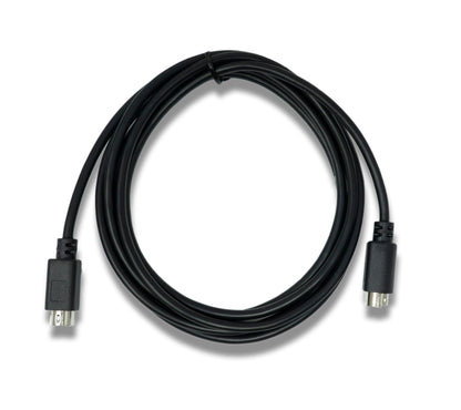 SYSTEM-S S-Video Kabel 3 m Din 4 Pin Stecker zu Stecker in Schwarz