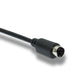 SYSTEM-S S-Video Kabel 3 m Din 4 Pin Stecker zu Stecker in Schwarz