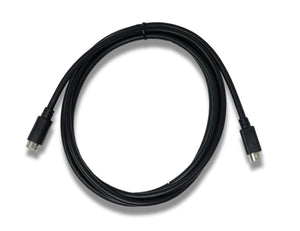 SYSTEM-S S-Video Kabel 180 cm Din 5 Pin Stecker zu Stecker in Schwarz