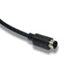 SYSTEM-S S-Video Kabel 180 cm Din 5 Pin Stecker zu Stecker in Schwarz