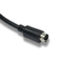 SYSTEM-S S-Video Kabel 180 cm Din 5 Pin Stecker zu Stecker in Schwarz