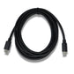 SYSTEM-S S-Video Kabel 180 cm Din 7 Pin Stecker zu Stecker in Schwarz