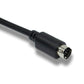 SYSTEM-S S-Video Kabel 180 cm Din 7 Pin Stecker zu Stecker in Schwarz