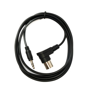 SYSTEM-S MIDI Kabel 150 cm Din 5 Pin Stecker zu 3,5 mm Klinke Stecker AUX Winkel