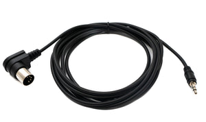 SYSTEM-S MIDI Kabel 3 m Din 5 Pin Stecker zu 3,5 mm Klinke Stecker AUX Winkel