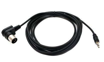 SYSTEM-S MIDI Kabel 3 m Din 5 Pin Stecker zu 3,5 mm Klinke Stecker AUX Winkel
