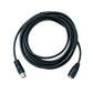 SYSTEM-S S-Video Kabel 5 m Din 3 Pin Stecker zu Buchse in Schwarz