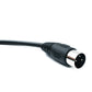SYSTEM-S S-Video Kabel 5 m Din 3 Pin Stecker zu Buchse in Schwarz