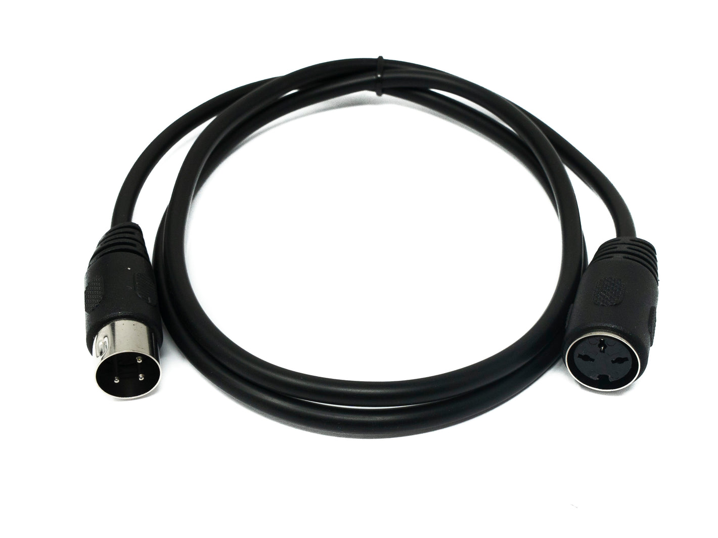 SYSTEM-S S-Video Kabel 100 cm Din 3 Pin Stecker zu Buchse in Schwarz