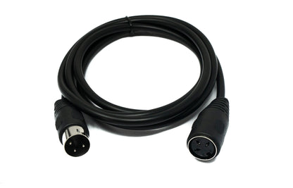 SYSTEM-S S-Video cable 150 cm DIN 3-pin male to female in black