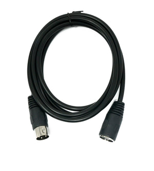 SYSTEM-S S-Video Kabel 150 cm Din 3 Pin Stecker zu Buchse in Schwarz