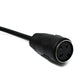SYSTEM-S S-Video cable 150 cm DIN 3-pin male to female in black