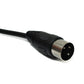 SYSTEM-S S-Video cable 150 cm DIN 3-pin male to female in black