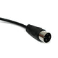 SYSTEM-S S-Video Kabel 3 m Din 3 Pin Stecker zu Buchse in Schwarz