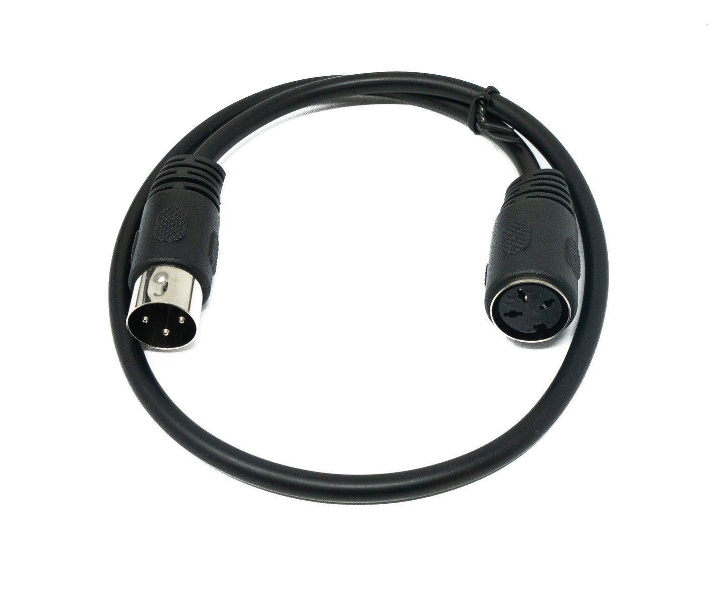 SYSTEM-S S-Video Kabel 50 cm Din 3 Pin Stecker zu Buchse in Schwarz