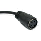 SYSTEM-S S-Video Kabel 50 cm Din 3 Pin Stecker zu Buchse in Schwarz
