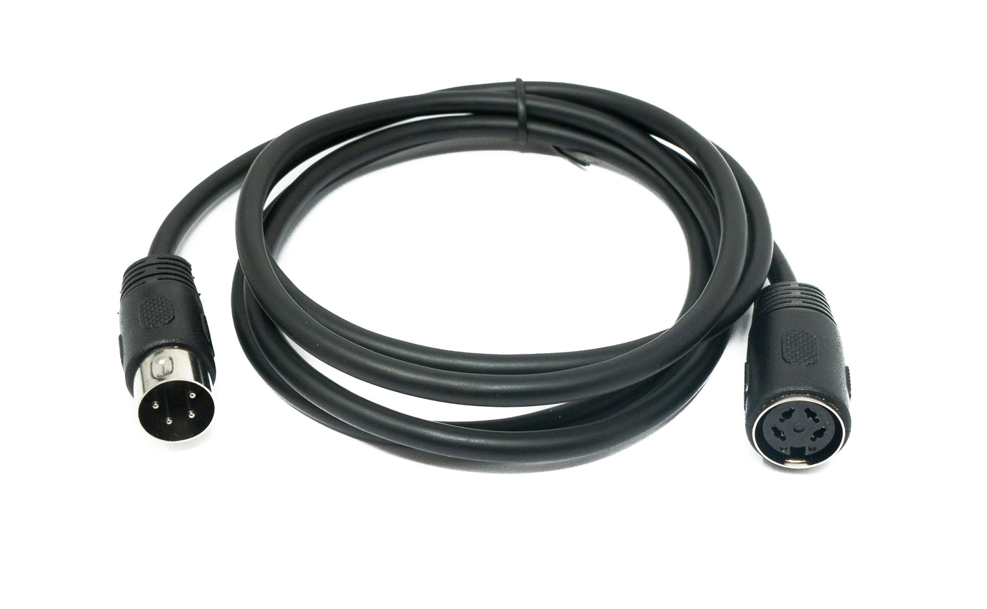 SYSTEM-S S-Video Kabel 150 cm Din 4 Pin Stecker zu Buchse in Schwarz
