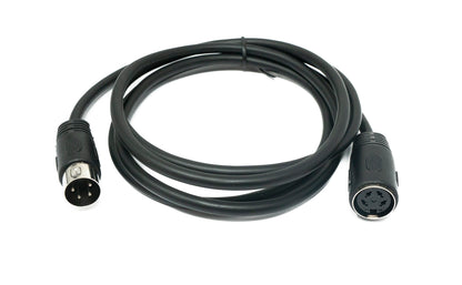 SYSTEM-S S-Video cable 150 cm DIN 4-pin male to female in black