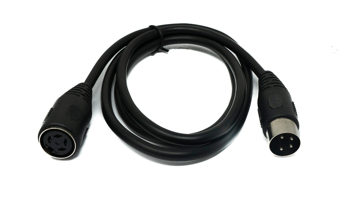SYSTEM-S S-Video Kabel 300 cm Din 4 Pin Stecker zu Buchse in Schwarz