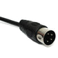 SYSTEM-S S-Video Kabel 300 cm Din 4 Pin Stecker zu Buchse in Schwarz
